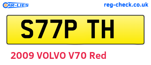 S77PTH are the vehicle registration plates.