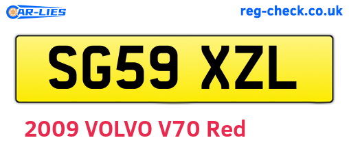 SG59XZL are the vehicle registration plates.