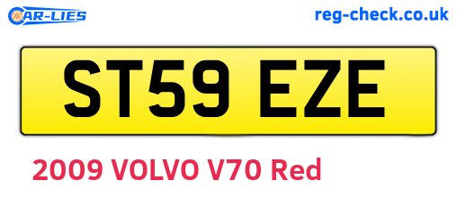 ST59EZE are the vehicle registration plates.