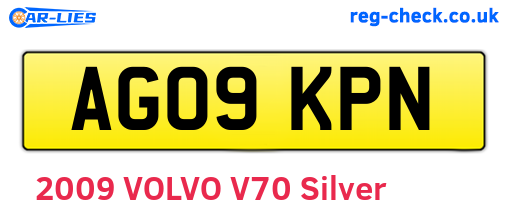 AG09KPN are the vehicle registration plates.