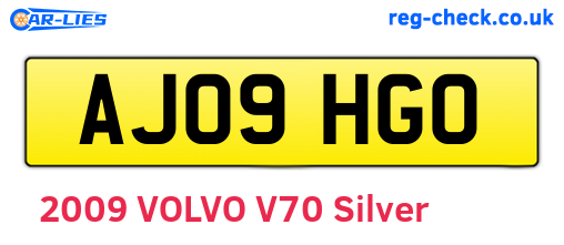 AJ09HGO are the vehicle registration plates.