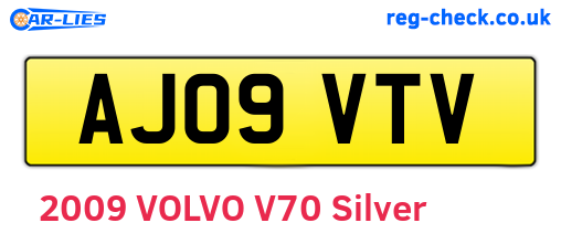 AJ09VTV are the vehicle registration plates.