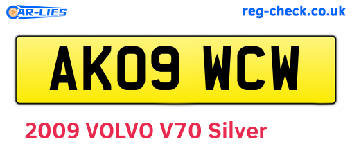 AK09WCW are the vehicle registration plates.