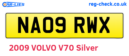 NA09RWX are the vehicle registration plates.