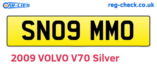 SN09MMO are the vehicle registration plates.