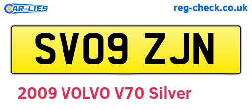 SV09ZJN are the vehicle registration plates.