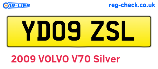 YD09ZSL are the vehicle registration plates.