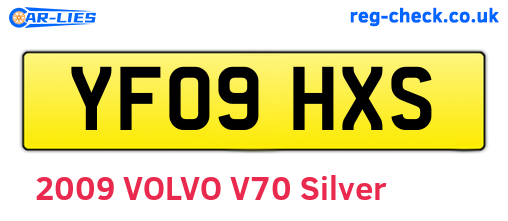 YF09HXS are the vehicle registration plates.