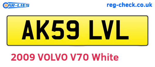 AK59LVL are the vehicle registration plates.