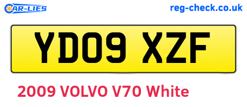 YD09XZF are the vehicle registration plates.