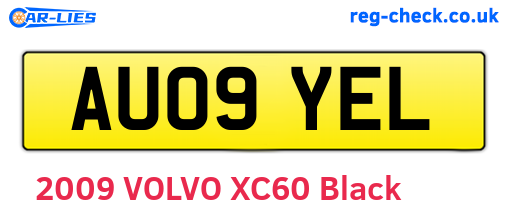 AU09YEL are the vehicle registration plates.