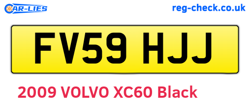 FV59HJJ are the vehicle registration plates.
