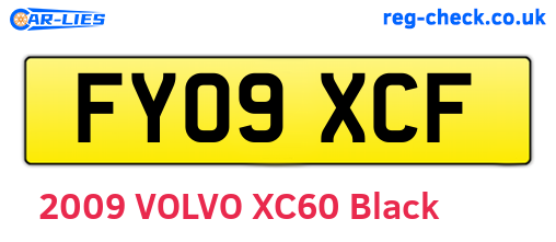 FY09XCF are the vehicle registration plates.