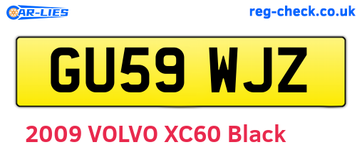 GU59WJZ are the vehicle registration plates.