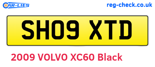 SH09XTD are the vehicle registration plates.
