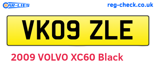 VK09ZLE are the vehicle registration plates.