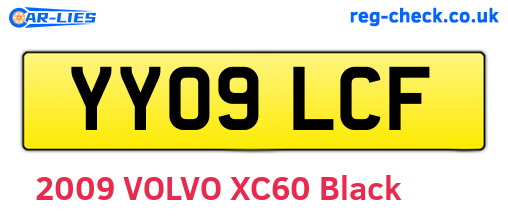 YY09LCF are the vehicle registration plates.