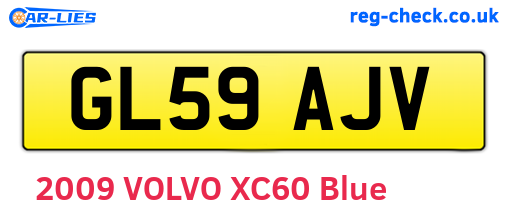 GL59AJV are the vehicle registration plates.