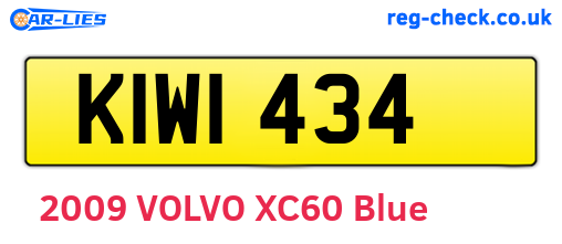 KIW1434 are the vehicle registration plates.