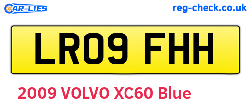 LR09FHH are the vehicle registration plates.
