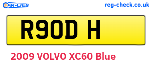 R9ODH are the vehicle registration plates.