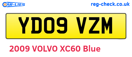YD09VZM are the vehicle registration plates.
