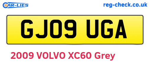 GJ09UGA are the vehicle registration plates.