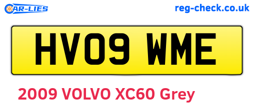 HV09WME are the vehicle registration plates.
