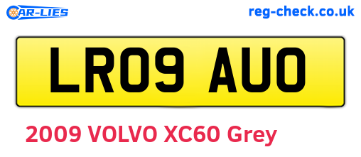 LR09AUO are the vehicle registration plates.