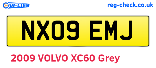 NX09EMJ are the vehicle registration plates.