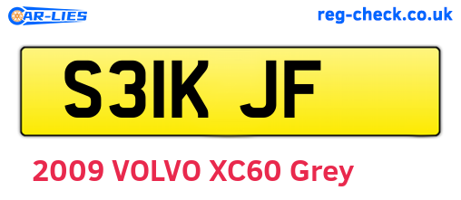 S31KJF are the vehicle registration plates.