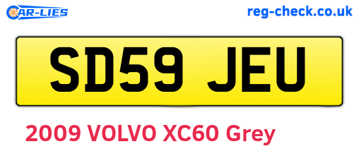SD59JEU are the vehicle registration plates.