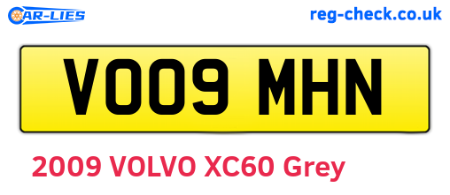 VO09MHN are the vehicle registration plates.