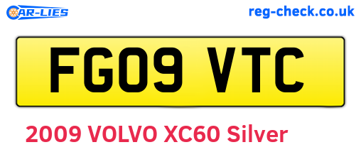 FG09VTC are the vehicle registration plates.