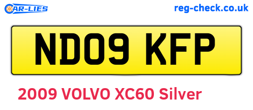ND09KFP are the vehicle registration plates.