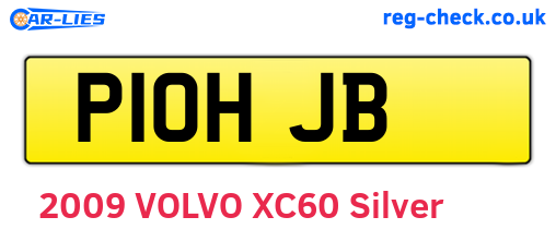 P10HJB are the vehicle registration plates.