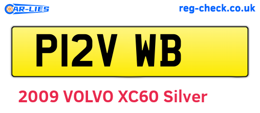 P12VWB are the vehicle registration plates.