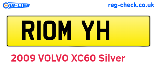 R10MYH are the vehicle registration plates.