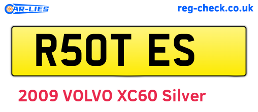 R50TES are the vehicle registration plates.