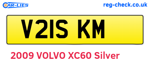 V21SKM are the vehicle registration plates.