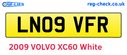 LN09VFR are the vehicle registration plates.
