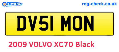DV51MON are the vehicle registration plates.