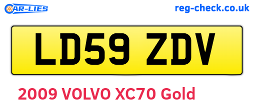 LD59ZDV are the vehicle registration plates.