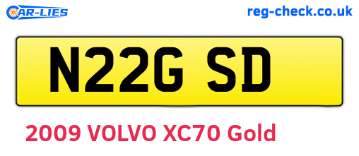 N22GSD are the vehicle registration plates.