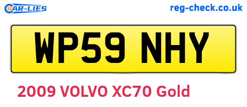 WP59NHY are the vehicle registration plates.