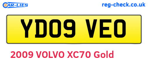 YD09VEO are the vehicle registration plates.