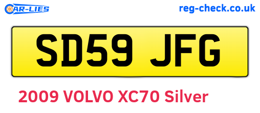SD59JFG are the vehicle registration plates.
