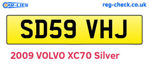 SD59VHJ are the vehicle registration plates.