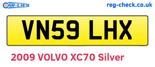 VN59LHX are the vehicle registration plates.