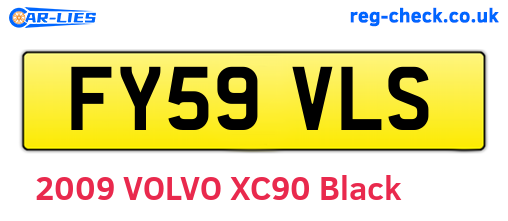 FY59VLS are the vehicle registration plates.